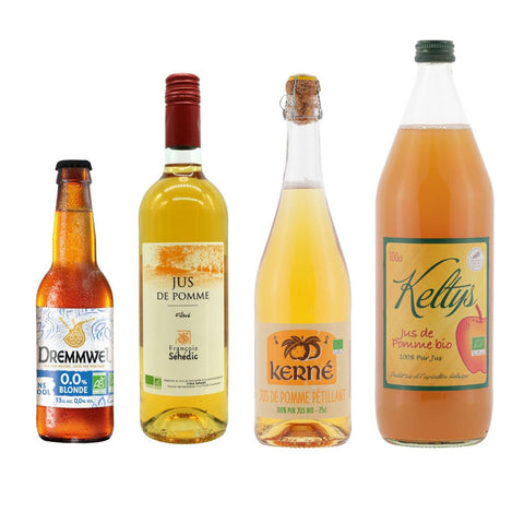 Sans Alcool Bio - 6 Bières & 3 Jus de Pomme